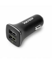 Vultech Car charger 12-24V - USB 5V 2.4A +  Quick Charge  QC 3.0, black, UCG-03