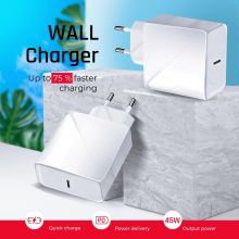 PTC Travel Charger Forcell with USB type-C socket - 3A 45W with Power Delivery (PD) and Quick Charge 4.0 (QC4.0) function