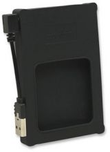 MANHATTAN External Enclosure USB 2.0, SATA, 2.5",Black Silicon Housing, 130103