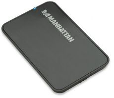 MANHATTAN External HDD enclosure for 2.5" SATA I/II HDD, SATA interface,Aluminium black, 766623130042