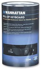 MANHATTAN, Roll-up Keyboard, dust-, moisture- and spill-resistant membrane key , USB, Full size, 177436