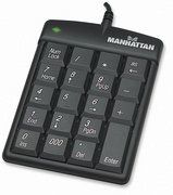 MANHATTAN Numeric Keypad, USB, Ultra Slim, Asynchronous, 176354