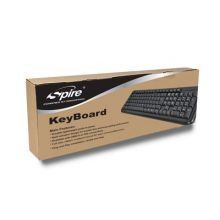 Klaviatūra Spire K1007, black, USB, EN/LT, SP-K1007-LT