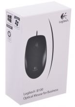 Logitech B100 Optical USB Mouse, 910-003357