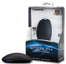 MANHATTAN Stealth Touch Mouse Buttonless, Noiseless, Limitless, Wireless, Laser, 1200dpi, 178013