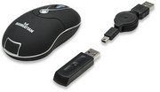 MANHATTAN MMX Wireless Optical Mobile Mini Mouse USB, 3 Buttons with Scroll Wheel, 800 dpi, 176811