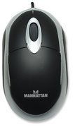MANHATTAN MINI Scroll Mouse USB, optical, Black/Silver MH1 176927