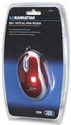 MANHATTAN MINI Scroll Mouse USB, optical, red 176880