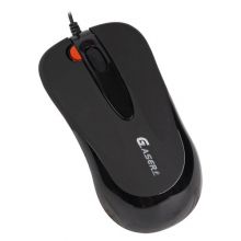 A4Tech mouse, black G-laser, 2xClick, 1000dpi, 3 buttons + 1 scroll, USB+PS/2, X6-60D