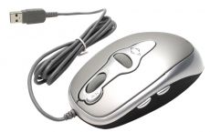 A4Tech x6-005D laser Mouse, 1000dpi, USB, 2 x Scroll Wheel Silver