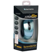 A4Tech mouse,Wireless optical, mini mouse, 1000dpi, grey, USB, G7-630-5U