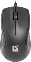 DEFENDER Wired optical mouse Optimum MB-160 black, 3 buttons, 1000 dpi, 52160