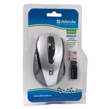 DEFENDER Wireless optical mouse Breeze 9345 G, USB, 4 buttons + 1 scroll button, 1000dpi, USB, M9345G