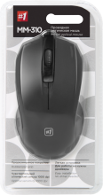 DEFENDER Wired optical mouse MM-310 black, 3 buttons, 1000 dpi, 52310