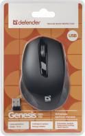 DEFENDER Wireless optical mouse Genesis MM-785 Black,6D,2400 DPI, 52785
