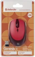DEFENDER Wireless optical mouse Genesis MB-795 red, 52797