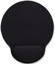 MANHATTAN Gel mouse pad, black, 434362