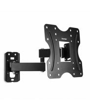 Vultech Universal Flat-Panel TV Articulating Wall Mount Double Arm Supports One 23” to 42” TV or Monitor up to 20 kg, Black, BTV-2342LITE