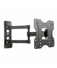 Vultech Universal Flat-Panel TV Articulating Wall Mount Double Arm Supports One 23” to 42” TV or Monitor up to 30kg, Black, BTV-D2342LITE