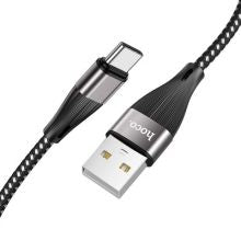 PTC HOCO Cable USB 2.0  A Male to Type-C Male, Black, braided, 1.0m,  X57