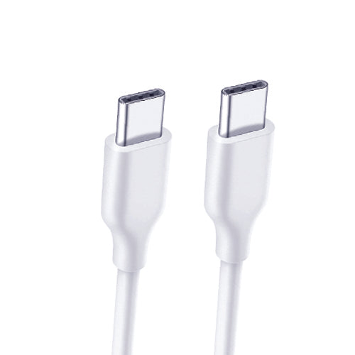 Kabelis Type-C - Type-C (maišelyje, baltas, 1.8m)