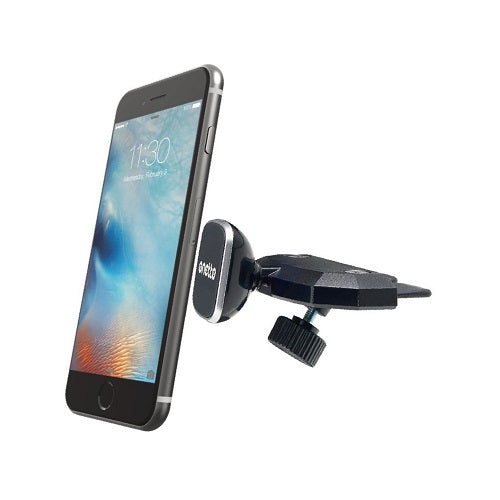 Magnetinis telefono laikiklis tvirtinamas prie CD grotuvo