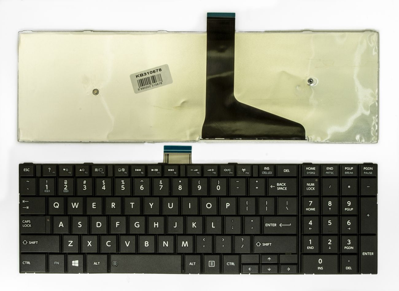 Klaviatūra TOSHIBA: Satellite C50, C50A, C50-A, C50D-A, C55, C55T, C55D, C55-A, C55D-A