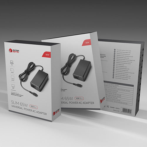 Universalus nešiojamo kompiuterio įkroviklis 65W