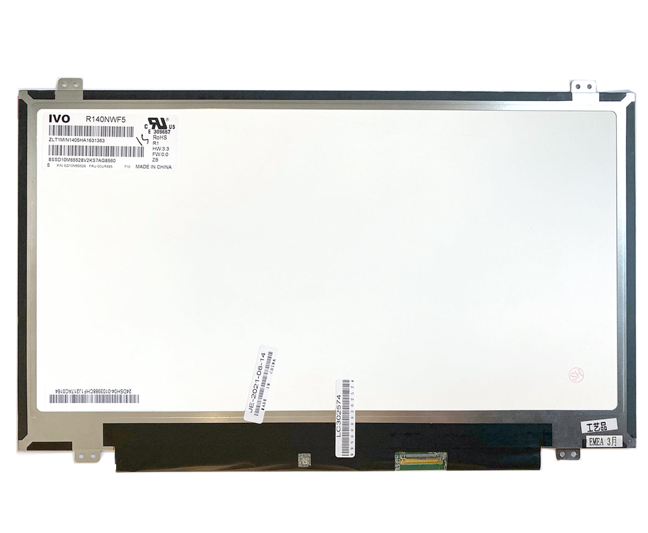 Matrica su jutikliniu ekranu 14" 1920x1080 FHD, IPS, LED, SLIM, matinė, 40pin (dešinėje), A+