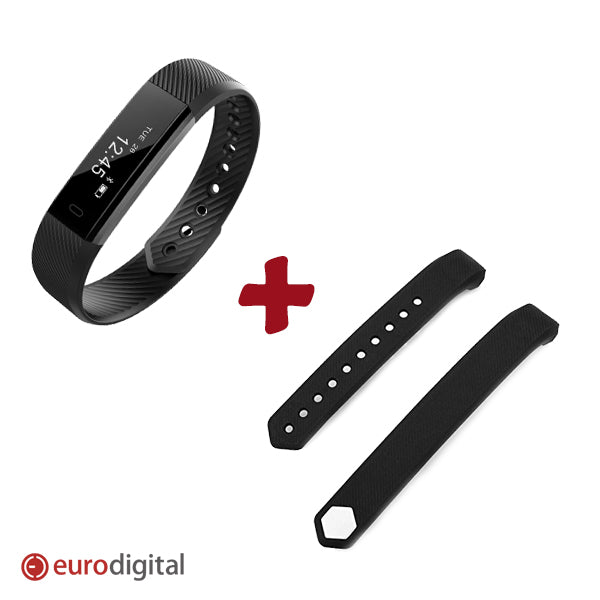 Papildoma išmaniojo laikrodžio apyrankė, juoda