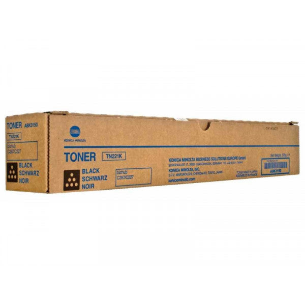 OEM kasetė Minolta TN-221 Bk (A8K3150)