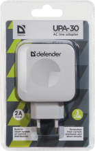 DEFENDER 220V to USB Power adaptor 220V -> 3x5V(USB), 4A, UPA-30, 83535