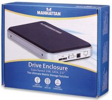 MANHATTAN External Enclosure Superspeed USB 3.0, SATA, 2.5", 130257