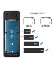 VULTECH M.2 NVME SSD Enclosure to USB 3.1 Type-C, GS-NVMETC