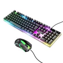 PTC HOCO gaming and mouse set Light RGB Terrific Glowing GM11 black