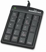 MANHATTAN Numeric Keypad,  USB, Ultra Slim, Asynchronous, 176354