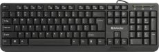 DEFENDER OfficeMate Slim keyboard , black,EN/LT, USB, HM-710 LT 45711