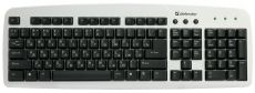 DEFENDER Slim keyboard, Magellan US/RUS, USB, KS920BU