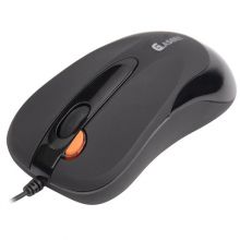 A4Tech mouse, black G-laser, 2xClick, 1000dpi, 3 buttons + 1 scroll, USB+PS/2, X6-60D