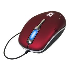 DEFENDER "PANTERA" mouse, red metalic, laser, 2 buttons + 1 scroll, 1000dpi, USB+PS/2, M7740R