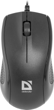 DEFENDER Wired optical mouse Optimum MB-160 black, 3 buttons, 1000 dpi, 52160 
