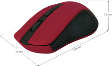 DEFENDER Wireless optical mouse ACCURA 935 red, 3 buttons, up to 1600 dpi, ACCURA935-red, 52937