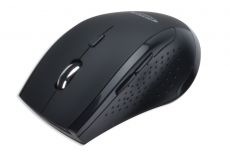 Ednet Wireless mouse 1600 dpi, 6 buttons + scroll, black, 81098