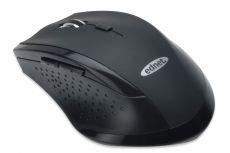 Ednet Wireless mouse 1600 dpi, 6 buttons + scroll, black, 81098
