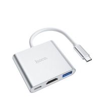 PTC HOCO USB (3.1) Type-C to 4K HDMI + USB 3.0 + Type-C PD adapter, PD67W