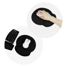 PTC Ergonomic mousepad wrist support 250x230x25mm / black