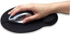 MANHATTAN Gel mouse pad, black, 434362