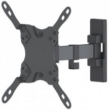 MANHATTAN Universal Flat-Panel TV Articulating Wall Mount Single Arm Supports One 13” to 42” LCD up to 20 kg, Black, 461399 