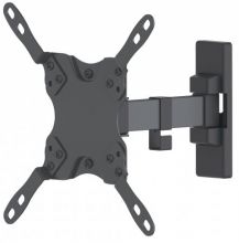 MANHATTAN Universal Flat-Panel TV Articulating Wall Mount Single Arm Supports One 13” to 42” LCD up to 20 kg, Black, 461399