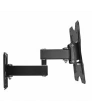 Vultech Universal Flat-Panel TV Articulating Wall Mount Double Arm Supports One 23” to 42” TV or Monitor up to 20 kg, Black, BTV-2342LITE